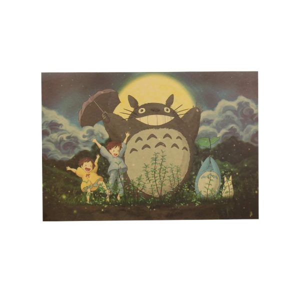 My Neighbor Totoro Movie - My Neighbor Totoro Kraft Paper Poster-House Decor, My Neighbor Totoro, My Neighbor Totoro Movie, Other, Poster