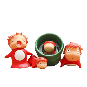 Studio Ghibli Ponyo - Ponyo on the Cliff by the Sea Toy Garden Decor-Figure, ponyo, Studio Ghibli Ponyo