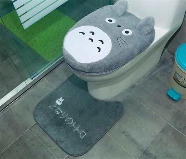 My Neighbor Totoro Film - My Neighbor Totoro Toilet Seat Cover Mat-My Neighbor Totoro Film, Tag: House Decor