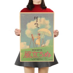 The Wind Rises Film - The Wind Rise Vintage Kraft Paper Poster-House Decor, Other, Poster, The Wind Rises Film