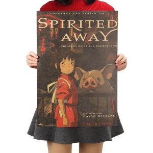 Spirited Away Poster - Spirited Away Kraft Paper Retro Poster-House Decor, Other, Poster, Spirited Away, Spirited Away Poster