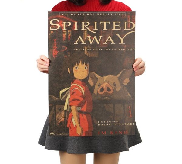 Spirited Away Poster - Spirited Away Kraft Paper Retro Poster-House Decor, Other, Poster, Spirited Away, Spirited Away Poster