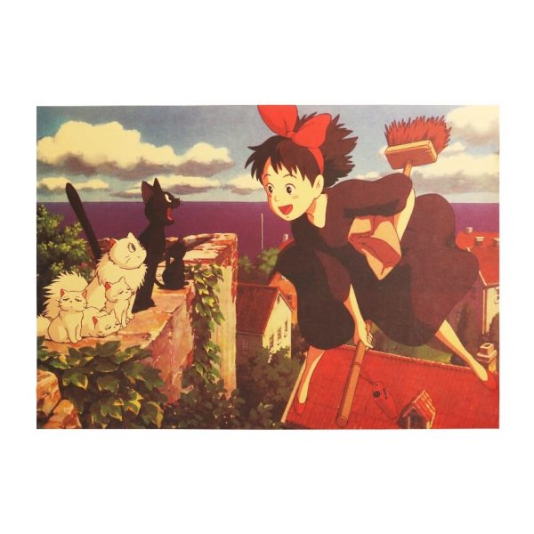 Ursula Kiki's Delivery Service - Kiki’s Delivery Service Classic Kraft Paper Poster-House Decor, Kiki's Delivery Service, Other, Poster, Ursula Kiki's Delivery Service