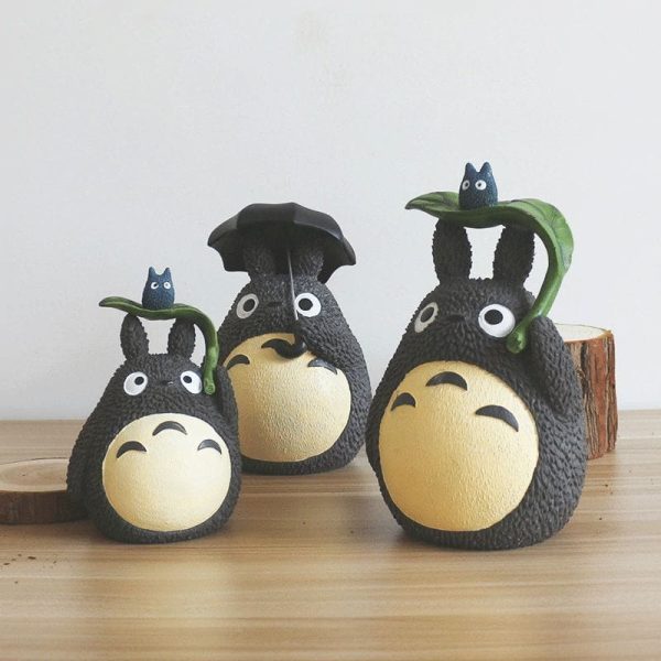 Totoro Dust Sprites - My Neighbor Totoro with Umbrella Piggy Bank-My Neighbor Totoro, Totoro Dust Sprites, Toy Figure