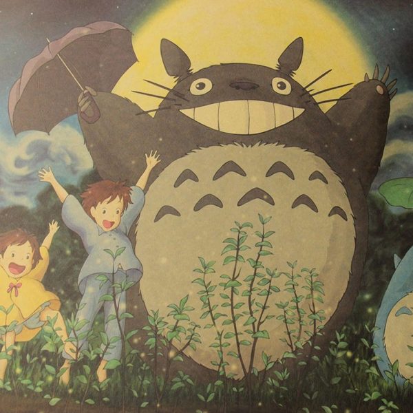 My Neighbor Totoro Movie - My Neighbor Totoro Kraft Paper Poster-House Decor, My Neighbor Totoro, My Neighbor Totoro Movie, Other, Poster