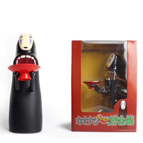 Cast Of Spirited Away - Spirited Away No Face Kaonashi Moving Piggy Bank-Cast Of Spirited Away, House Decor, Kamaji Spirited Away, kaonashi, no face, Spirited Away, Toy Figure