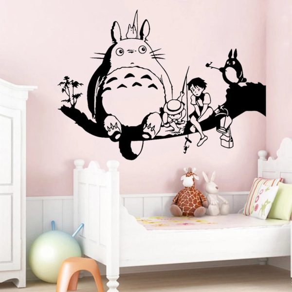 Totoro - My Neighbor Totoro Soot Sprites Wall Art Stickers-House Decor, My Neighbor Totoro, Other, Totoro