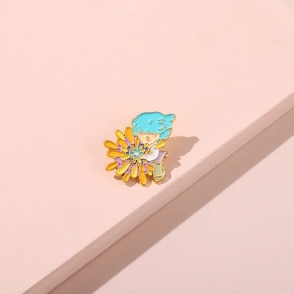 Howl's Moving Castle Movie Cast - Howl’s Moving Castle – Kawaii Chibi Sophie And Howl Badge Pin-Accessories, Howl's Moving Castle, Howl's Moving Castle Movie Cast, Other