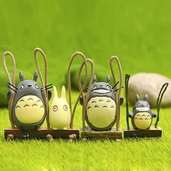 Totoro Umbrella - My Neighbor Totoro Swing Figure Garden Decoration Ornaments-House Decor, My Neighbor Totoro, Other, Totoro Umbrella, Toy Figure