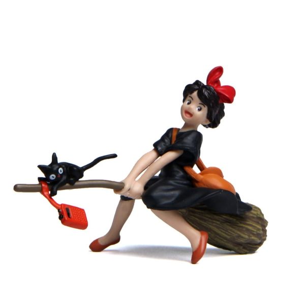 Kiki's Delivery Service Cosplay - Kiki Sit On The Broom Flying With Radio Action Figure-Figure, House Decor, Kiki's Delivery Service, Kiki's Delivery Service Cosplay, Other, Toy Figure