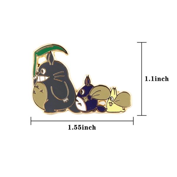 My Friend Totoro - My Neighbor Totoro Family Parade Badge Pin-Accessories, My Friend Totoro, My Neighbor Totoro, Other