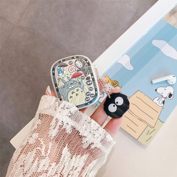 Soot Balls Totoro - Cute Totoro And No Face Airpods Case For Airpods 1 2 3 Pro-Accessories, Airpods, My Neighbor Totoro, Other, Soot Balls Totoro, Spirited Away