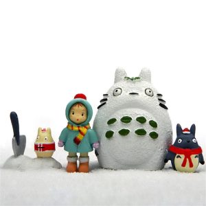 My Neighbor Totoro Characters - My Neighbor Totoro – Totoro Family and Mei Winter Christmas Figures 4pcs/set-Figure, House Decor, My Neighbor Totoro, My Neighbor Totoro Characters, Other, Toy Figure