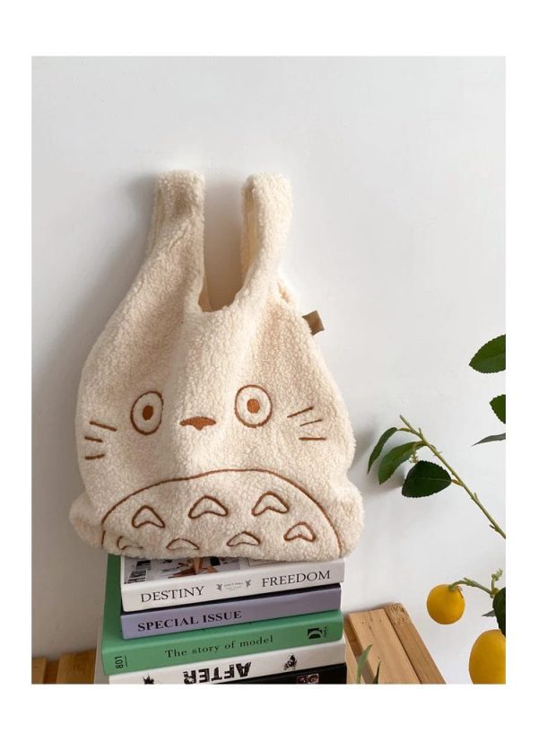 Totoro Dust Sprites - My Neighbor Totoro Cartoon Corduroy Tote Bag-Accessories, Bags, My Neighbor Totoro, Other, Totoro Dust Sprites