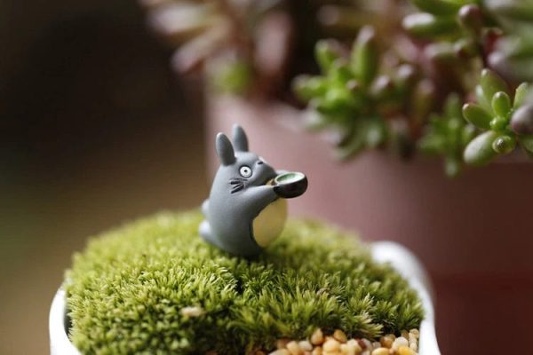 Totoro Japanese Restaurant - Kawaii Totoro Garden Miniature Decoration Figures 2pcs/set-Figure, House Decor, My Neighbor Totoro, Other, Totoro Japanese Restaurant