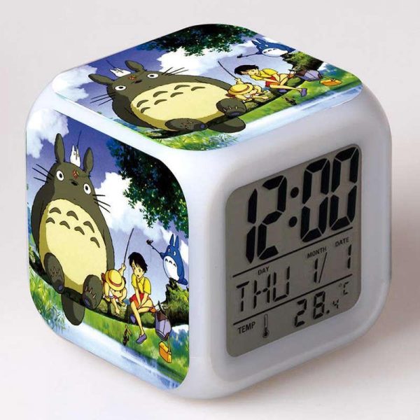 Totoro Shirt - Totoro Led Digital Clock-Clock, House Decor, My Neighbor Totoro, Totoro Shirt