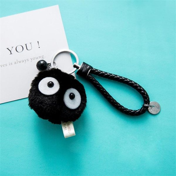 Spirit Away - Spirited Away Soot Sprites Plush Keychain With Accessories-Keychain, Plushies, Spirit Away, Spirited Away