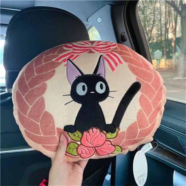 Kiki Kiki's Delivery Service - Kiki’s Delivery Service Jiji Embroidered Soft Cushion 35cm-House Decor, Kiki Kiki's Delivery Service, Kiki's Delivery Service, Other, Plushies