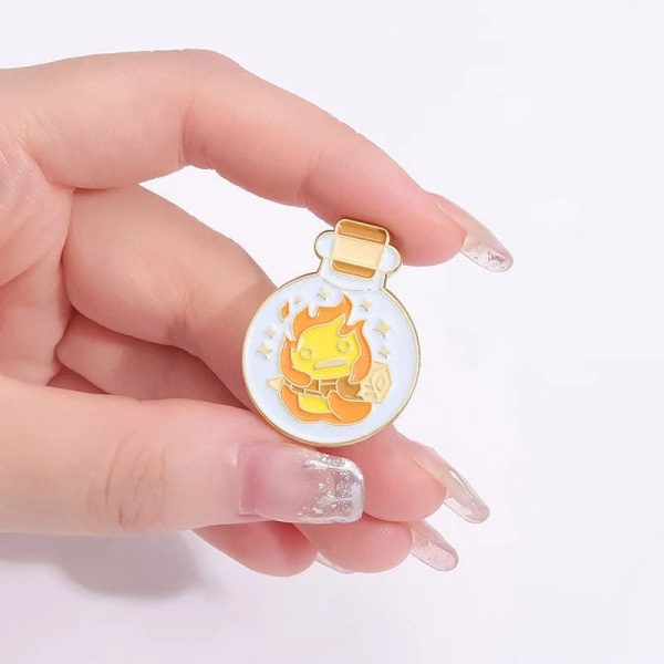 My Totoro - Ghibli Cute Characters Badge Pin Set 5pcs-Accessories, calcifer, Howl's Moving Castle, My Neighbor Totoro, My Totoro, Other