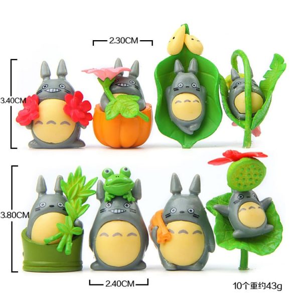 Totoro Plush Toy - My Neighbor Totoro Figurines Garden Miniature Decor 8pcs/set-Figure, House Decor, My Neighbor Totoro, Other, Totoro Plush Toy, Toy Figure