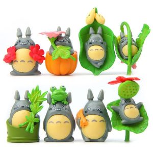 Totoro Plush Toy - My Neighbor Totoro Figurines Garden Miniature Decor 8pcs/set-Figure, House Decor, My Neighbor Totoro, Other, Totoro Plush Toy, Toy Figure