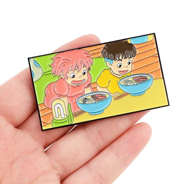 English Ponyo Cast - Ponyo on the Cliff Cute Badge Pin-Accessories, English Ponyo Cast, Other, ponyo