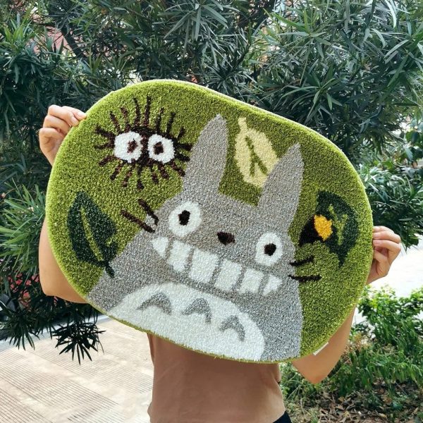 Totoro Car Windshield Sun Shade - My Neighbor Totoro Soft Shaggy Rug 45x60cm-House Decor, My Neighbor Totoro, Other, Totoro Car Windshield Sun Shade