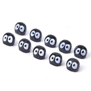 Totoro Soot Gremlins - 10pcs Mini Fairy Dust Briquettes Figure-House Decor, My Neighbor Totoro, Other, Spirited Away, Totoro Soot Gremlins, Toy Figure