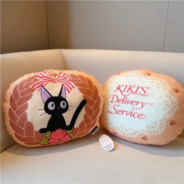 Kiki Kiki's Delivery Service - Kiki’s Delivery Service Jiji Embroidered Soft Cushion 35cm-House Decor, Kiki Kiki's Delivery Service, Kiki's Delivery Service, Other, Plushies