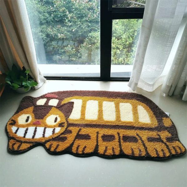 Blue Totoro - My Neighbor Totoro Catbus High-quality Soft Shaggy Rug-Blue Totoro, catbus, House Decor, My Neighbor Totoro, Other