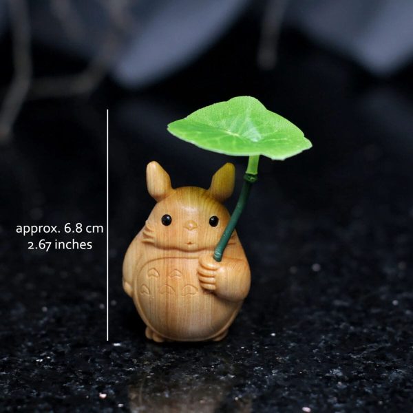 Studio Ghibli Totoro Movie - Miniature Totoro Solid Wood Hand-carved Ornament-House Decor, My Neighbor Totoro, Other, Studio Ghibli Totoro Movie, Toy Figure