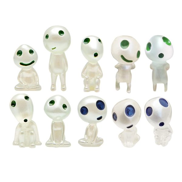 Princess Mononoke Yakul - Princess Mononoke Kodama Tree Spirits Luminous Figures 10pcs/set-Figure, House Decor, Other, princess mononoke, Princess Mononoke Yakul, Toy Figure