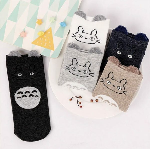 Totoro Onesie - My Neighbor Totoro Cute Fluffy Ears Socks-Accessories, My Neighbor Totoro, Totoro Onesie