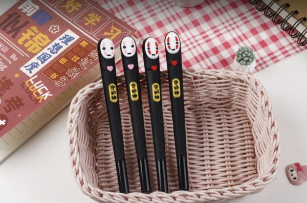 Spirited Away Haku And Chihiro - Spirited Away Kaonashi No Face Gel Ink Pen 2pcs/lot-Pen, Spirited Away, Spirited Away Haku And Chihiro