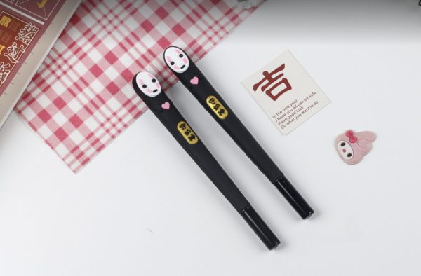 Spirited Away Haku And Chihiro - Spirited Away Kaonashi No Face Gel Ink Pen 2pcs/lot-Pen, Spirited Away, Spirited Away Haku And Chihiro