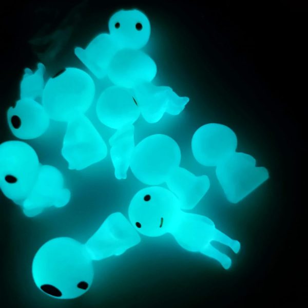 Princess Mononoke Yakul - Princess Mononoke Kodama Tree Spirits Luminous Figures 10pcs/set-Figure, House Decor, Other, princess mononoke, Princess Mononoke Yakul, Toy Figure