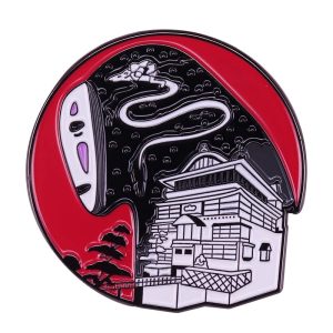 Elden Ring Have Mercy For The Spirited Away Shamans - Spirited Away Kaonashi No Face Bathhouse Badge Pins-Accessories, Bags, Elden Ring Have Mercy For The Spirited Away Shamans, kaonashi, no face, Other, Spirited Away