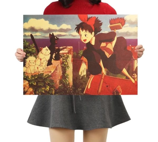 Ursula Kiki's Delivery Service - Kiki’s Delivery Service Classic Kraft Paper Poster-House Decor, Kiki's Delivery Service, Other, Poster, Ursula Kiki's Delivery Service