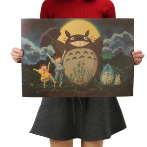 My Neighbor Totoro Movie - My Neighbor Totoro Kraft Paper Poster-House Decor, My Neighbor Totoro, My Neighbor Totoro Movie, Other, Poster