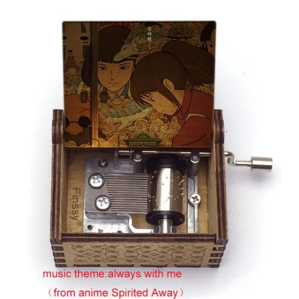 Cast Of Spirited Away - Spirited Away Wooden Music Box Vintage Style-Cast Of Spirited Away