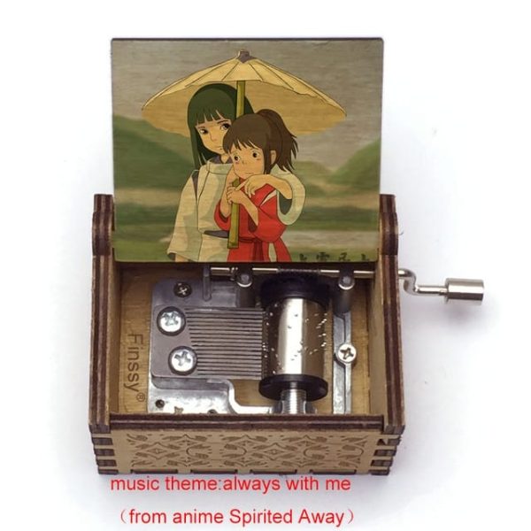 Cast Of Spirited Away - Spirited Away Wooden Music Box Vintage Style-Cast Of Spirited Away