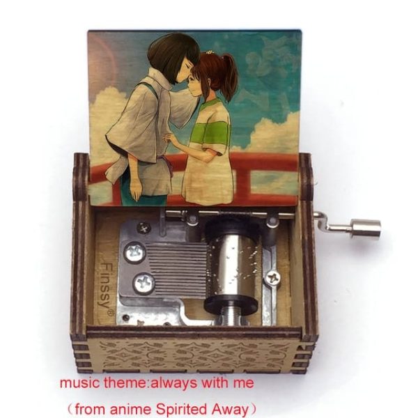 Cast Of Spirited Away - Spirited Away Wooden Music Box Vintage Style-Cast Of Spirited Away