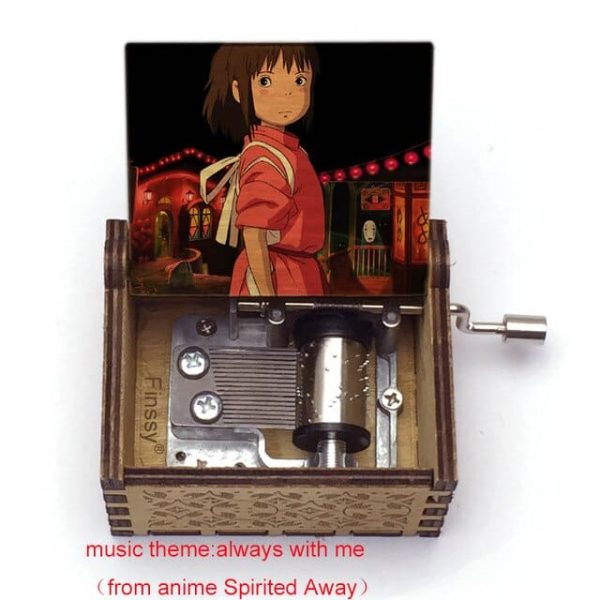 Cast Of Spirited Away - Spirited Away Wooden Music Box Vintage Style-Cast Of Spirited Away