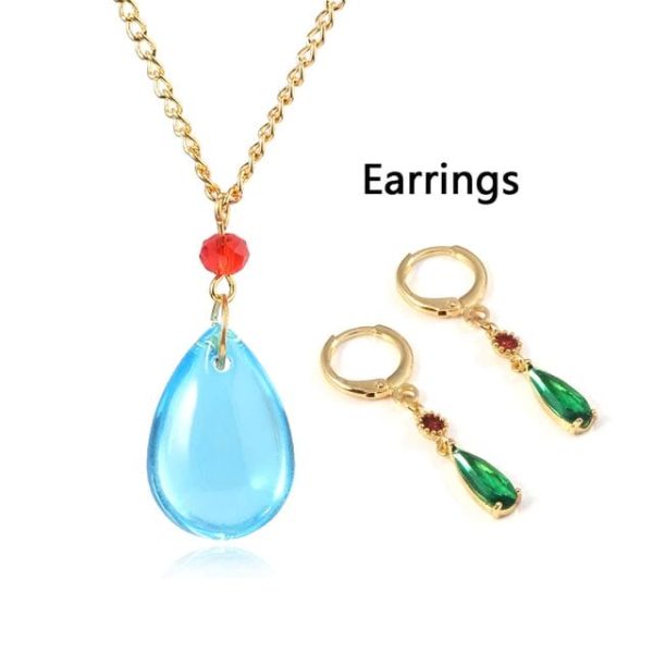 Howl's Moving Castle Showtimes - Howl’s Moving Castle Jewelry Set – Howl’s Earrings and Necklace-Accessories, Cosplay, Howl's Moving Castle, Howl's Moving Castle Showtimes, Other