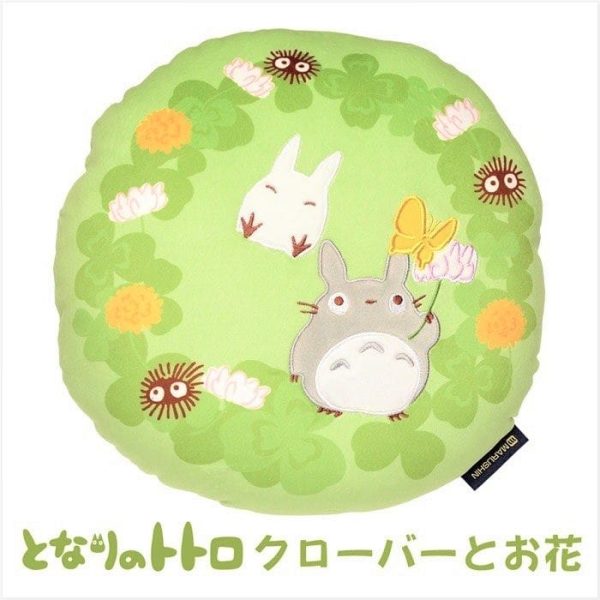 Totoro Cartoon Movie - My Neighbor Totoro Round Pillow Plush 35cm-House Decor, My Neighbor Totoro, Other, Plushies, Totoro Cartoon Movie