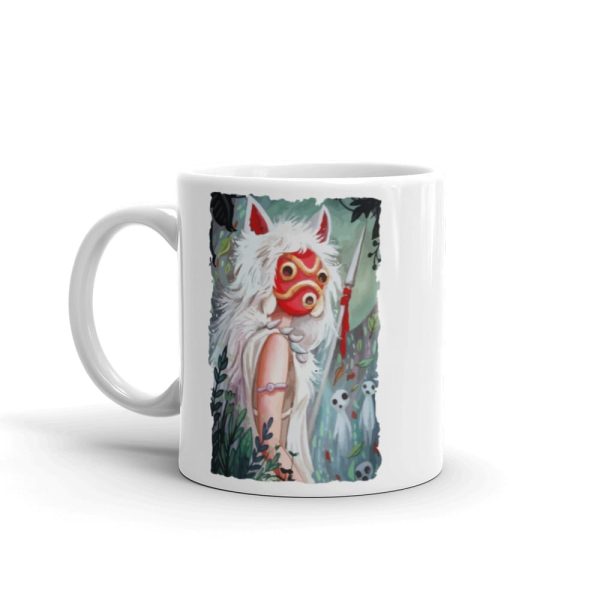 Princess Mononoke Mononoke Hime - Princess Mononoke – Forest Guardian Mug-Accessories, House Decor, Mug, princess mononoke, Princess Mononoke Mononoke Hime