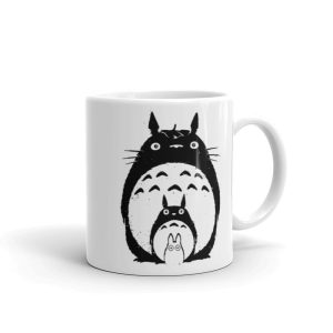 Totoro Hoodie - My Neighbor Totoro Black & White Mug-Accessories, Mug, Totoro Hoodie