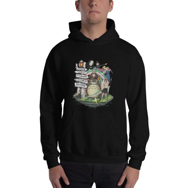 Studio Ghibli Hayao Miyazaki With His Arts Hoodie Unisex-Apparel, Hoodie, Howl's Moving Castle, princess mononoke