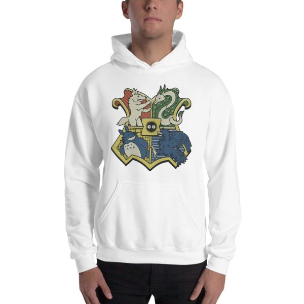 Studio Ghibli Characters As Hogwarts House Hoodie Unisex-Apparel, Hoodie