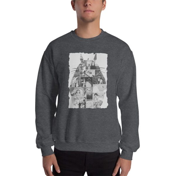 My Neighbour Totoro - Ghibli Studio Collage Art Sweatshirt Unisex-Apparel, Howl's Moving Castle, Kiki's Delivery Service, Laputa: Castle in the Sky, My Neighbor Totoro, My Neighbour Totoro, ponyo, porco rosso, princess mononoke, Spirited Away, Sweatshirt